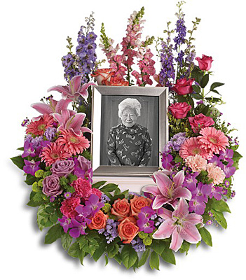 In Memoriam Wreath from Racanello Florist in Stamford, CT